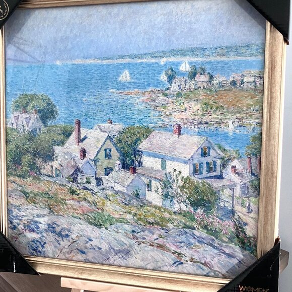 Sapna Shah Framed Art Print Painting Beach Water Landscape Picture - Picture 5 of 6